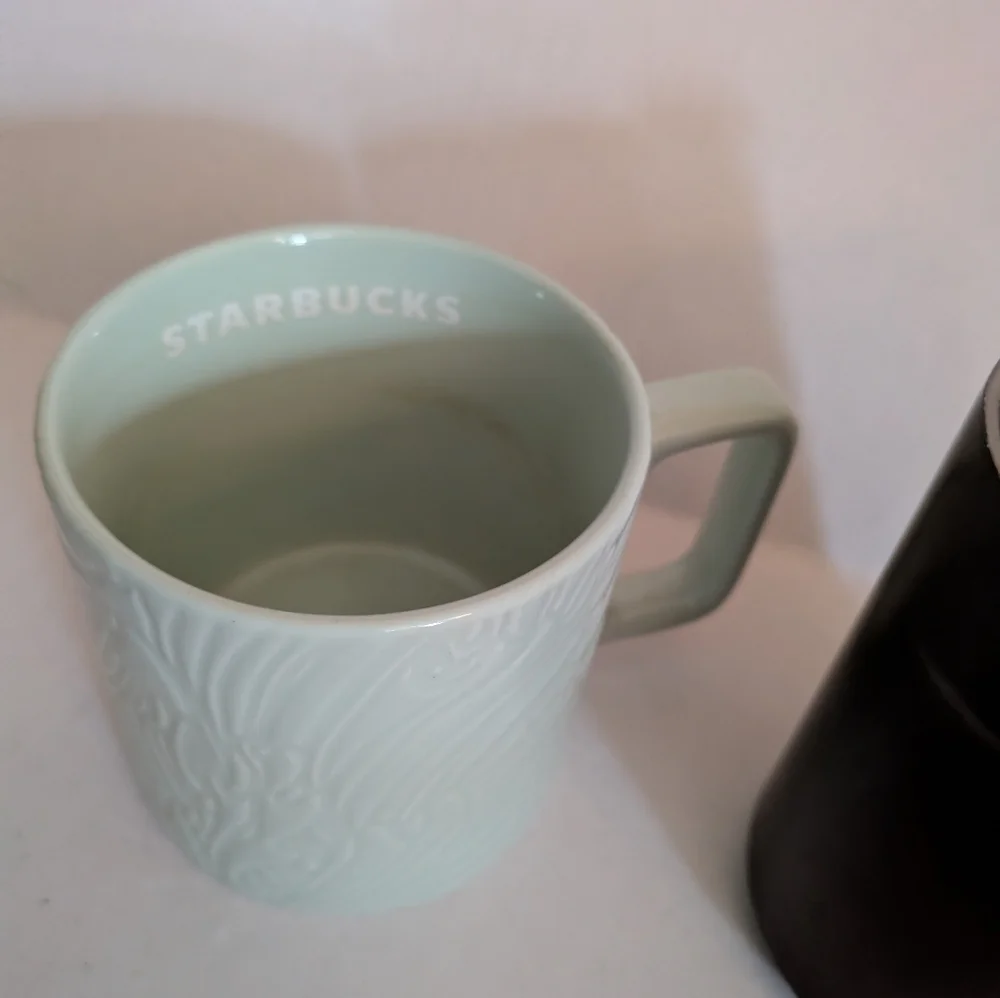 Starbucks Metallic Bronze Copper Stainless steel Tumbler and mint mug